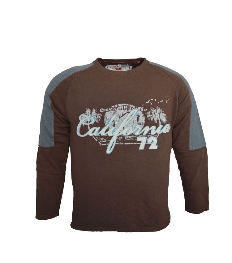 Sweat Shirt,Ocean Pacific-Brown (1)
